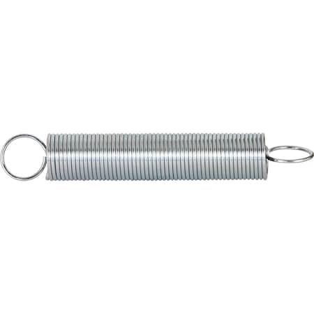 Prime-Line Extension Spring, 7 in. x 2-3/4 in. x 0.034 in., Steel, Single Loop, PK2 SP 9612